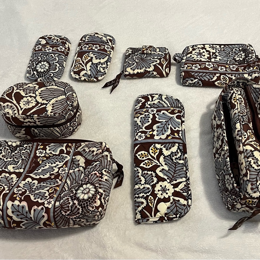 Vera Bradley travel bundle. Slate Blooms